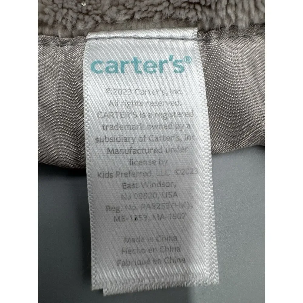 Carters Gray Elephant Plush Lovey Baby Security Blanket 2023